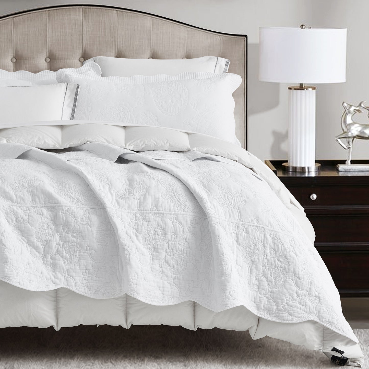 Blythease Oversized Cotton Bedspread Coverlet Set, Soft Lightweight Bedding Cover