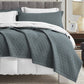 Blythease Oversized Bedspread Coverlet Set, Modern Geometric Stitched Bedding Cover