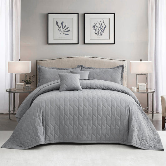Blythease Oversized Bedspread Coverlet Set, Clean Diamond Quilted Bedding Cover