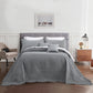 Blythease Oversized Bedspread Coverlet Set, Geometric Ultrasonic Quilted Bedding Cover