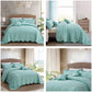 Blythease Oversized Bedspread Coverlet Set, Geometric Ultrasonic Quilted Bedding Cover