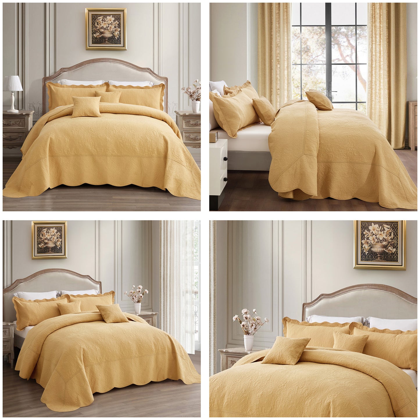 Blythease Oversized Cotton Bedspread Coverlet Set, Soft Lightweight Bedding Cover