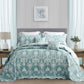 Blythease Jacquard Oversized Bedspread Set, Classic Damask Bedding Cover