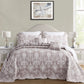 Blythease Jacquard Oversized Bedspread Set, Classic Damask Bedding Cover