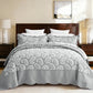 Blythease Jacquard Oversized Bedspread Set, Classic Damask Bedding Cover