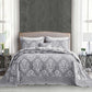 HZ & HY Jacquard Matelasse Oversized Bedspread Set, Classic Damask Reversible Bedding Cover