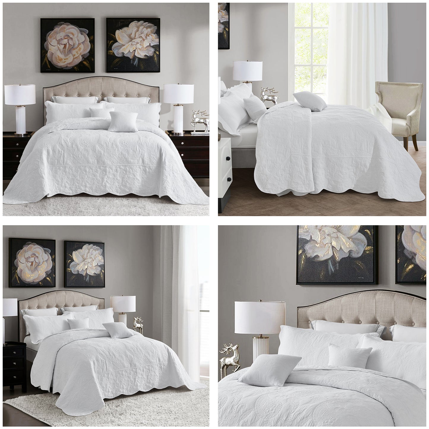 Blythease Oversized Cotton Bedspread Coverlet Set, Soft Lightweight Bedding Cover