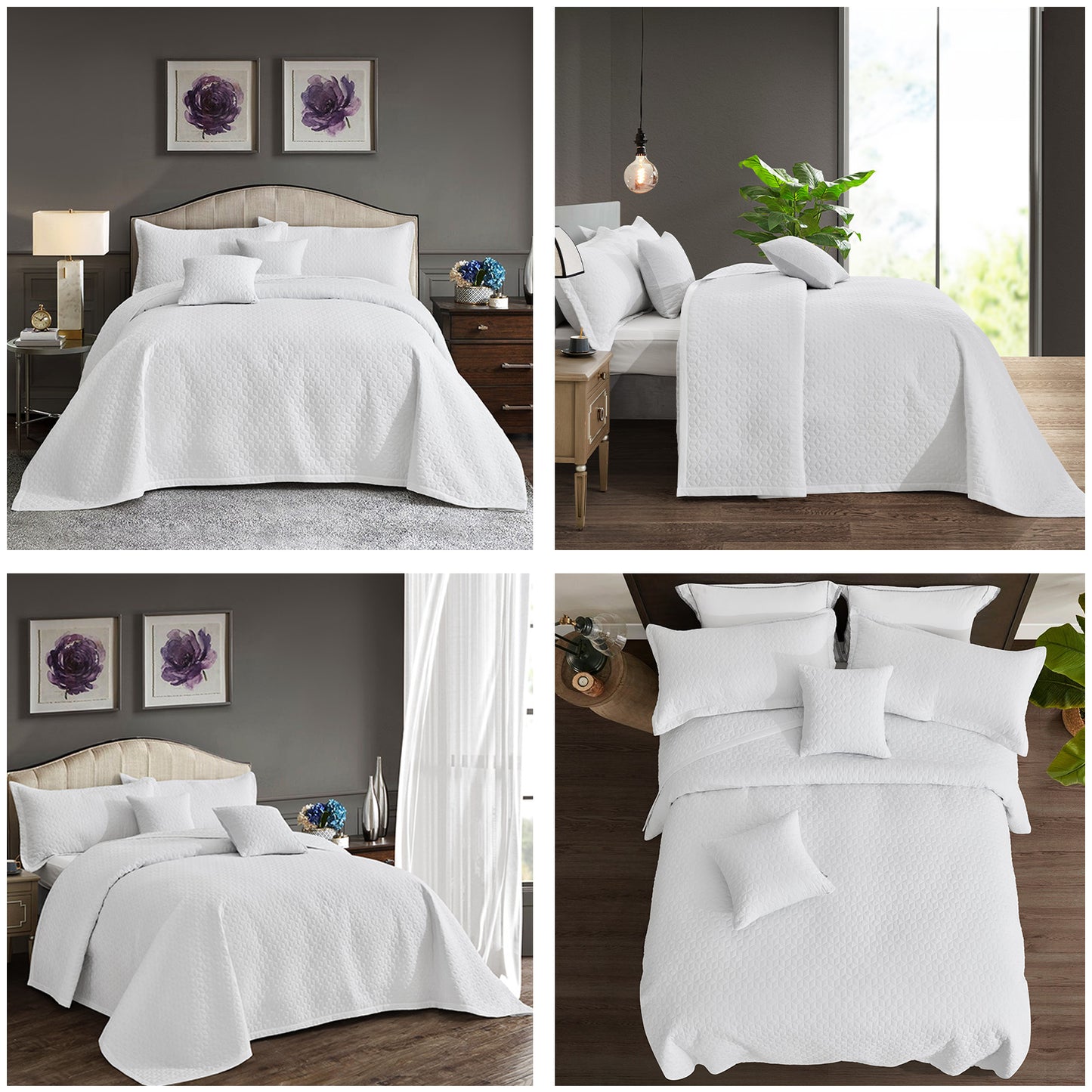Blythease Oversized Bedspread Coverlet Set, Elegant Paisley Bedding Cover