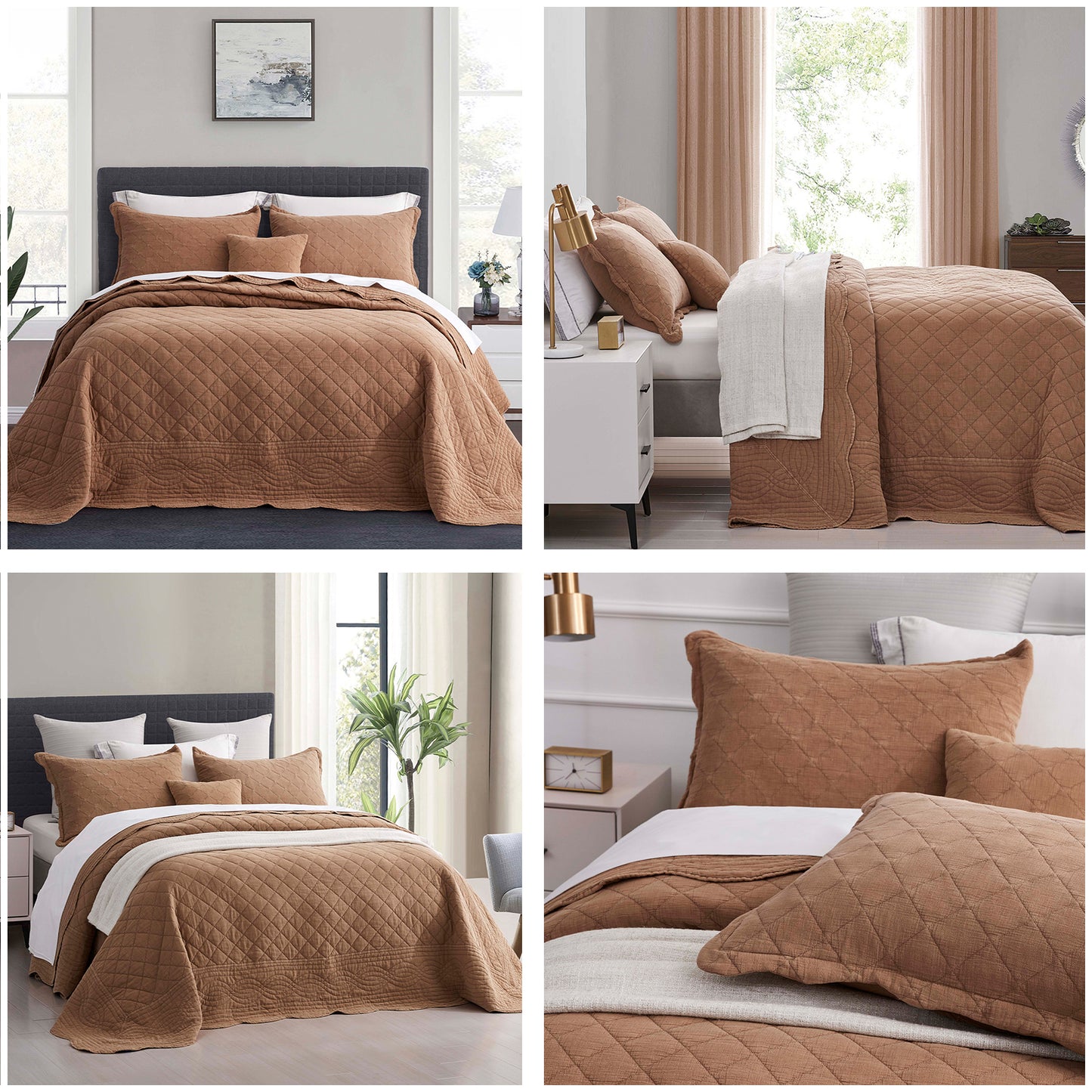 HZ & HY Oversized Bedspread Coverlet Set, Soft Colorway Lightweight Bedding Cover