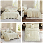 Blythease Oversized Velvet Bedspread Coverlet Set, Diamond Quilted Reversible 5 Piece Bedding Cover