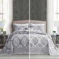 HZ & HY Jacquard Matelasse Oversized Bedspread Set, Classic Damask Reversible Bedding Cover