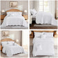 Blythease Oversized Velvet Bedspread Coverlet Set, Diamond Quilted Reversible 5 Piece Bedding Cover