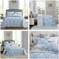 HZ & HY Jacquard Matelasse Oversized Bedspread Set, Classic Damask Reversible Bedding Cover