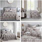 HZ & HY Jacquard Matelasse Oversized Bedspread Set, Classic Damask Reversible Bedding Cover