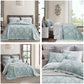 HZ & HY Jacquard Matelasse Oversized Bedspread Set, Classic Damask Reversible Bedding Cover