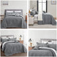 Blythease Oversized Bedspread Coverlet Set, Geometric Ultrasonic Quilted Bedding Cover