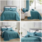 Blythease Oversized Bedspread Coverlet Set, Geometric Ultrasonic Quilted Bedding Cover