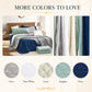 Blythease Oversized Velvet Bedspread Coverlet Set, Diamond Quilted Reversible 5 Piece Bedding Cover