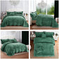 Blythease Oversized Velvet Bedspread Coverlet Set, Diamond Quilted Reversible 5 Piece Bedding Cover