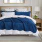 Blythease Oversized Velvet Bedspread Coverlet Set, Diamond Quilted Reversible 5 Piece Bedding Cover
