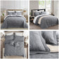 HZ & HY Stitched Paisley Oversized Bedspread Coverlet Set, Lightweight Reversible Bedding Cover