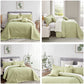 Blythease Oversized Bedspread Coverlet Set, Geometric Ultrasonic Quilted Bedding Cover