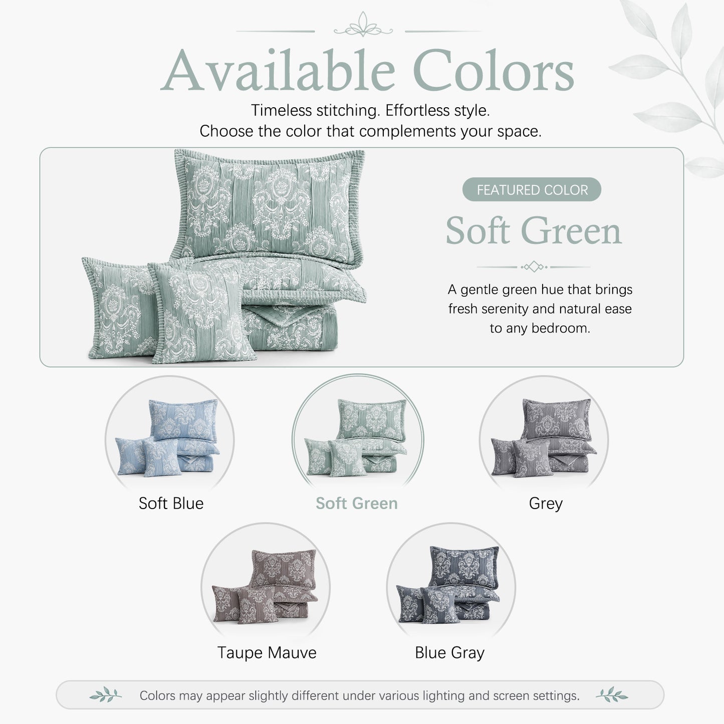 HZ & HY Jacquard Matelasse Oversized Bedspread Set, Classic Damask Reversible Bedding Cover