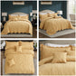 HZ & HY Stitched Paisley Oversized Bedspread Coverlet Set, Lightweight Reversible Bedding Cover