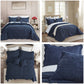 HZ & HY Stitched Paisley Oversized Bedspread Coverlet Set, Lightweight Reversible Bedding Cover